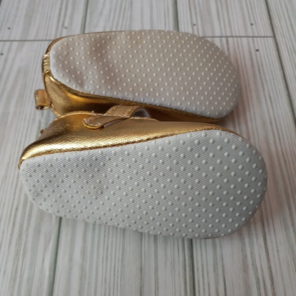 Chick Pea Metallic Baby Shoes